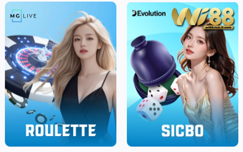 Các trò Casino trực tuyến WI88 rất đa dạng