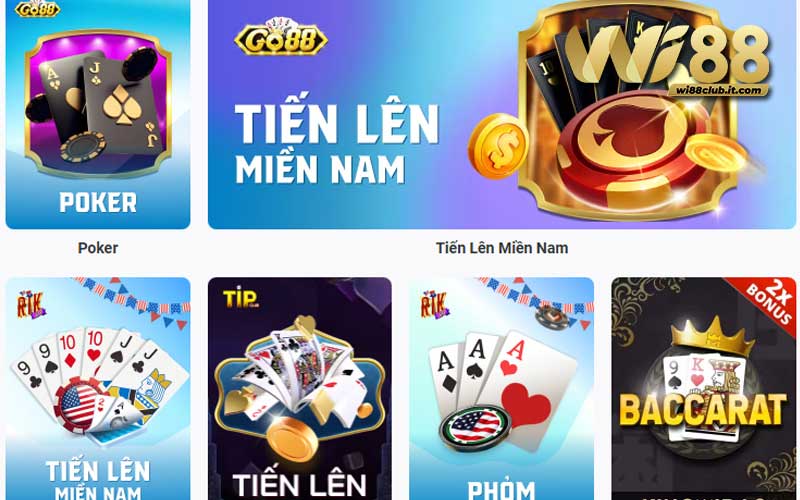 Các cược thủ chơi game bài WI88 mỗi ngày